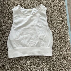White crop top